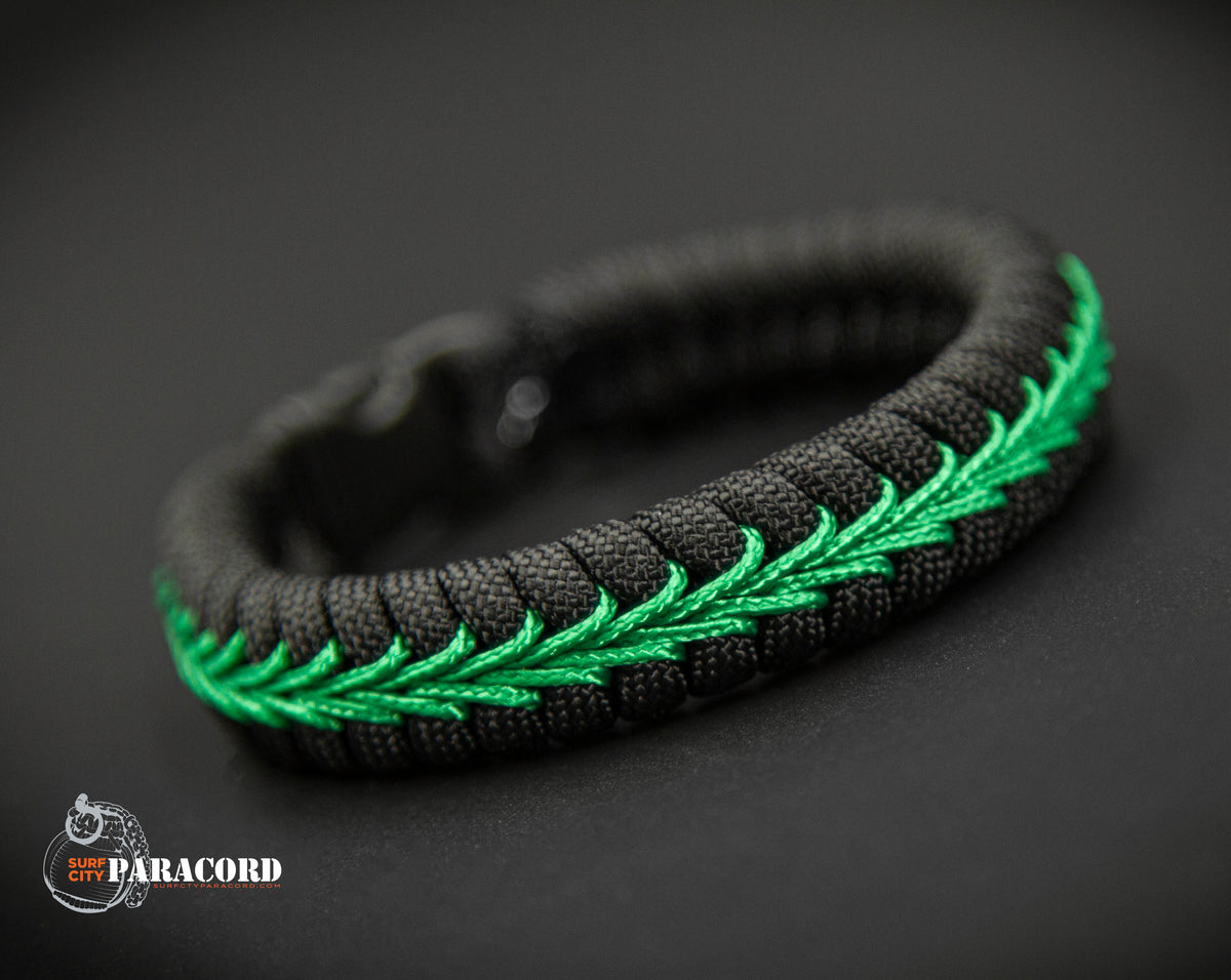 Thin green deals line bracelet