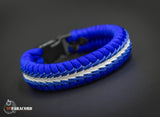 Wide Thin Line Stitched Fishtail Paracord Bracelet (EMT/EMS)