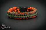 Wide Stitched Fishtail Paracord Bracelet (Open Season)