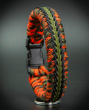 Wide Stitched Fishtail Paracord Bracelet (Open Season)