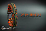 Wide Stitched Fishtail Paracord Bracelet (Open Season)