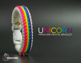 Unicorn Stitched Fishtail Paracord Bracelet