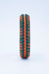 Wide Stitched Fishtail Paracord Bracelet (Decoy / Hunter Green / Burnt Orange)