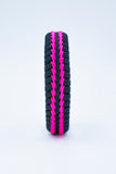 Wide Paracord Fishtail Bracelet - Pink v2