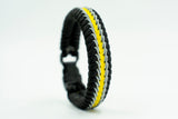 Thin Line Wide Stitched Fishtail Paracord Bracelet (Security / Loss Prevention)