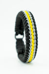 Thin Line Wide Stitched Fishtail Paracord Bracelet (Security / Loss Prevention)