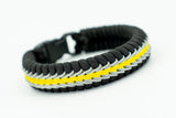 Thin Line Wide Stitched Fishtail Paracord Bracelet (Security / Loss Prevention)