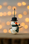 Handmade Paracord Snowman Christmas Ornament (Gramps)