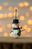 Handmade Paracord Snowman Christmas Ornament (Gramps)