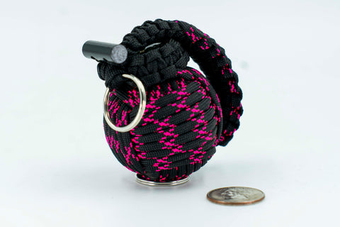 Bug Out Frag Mini Keyfob (Pink X)