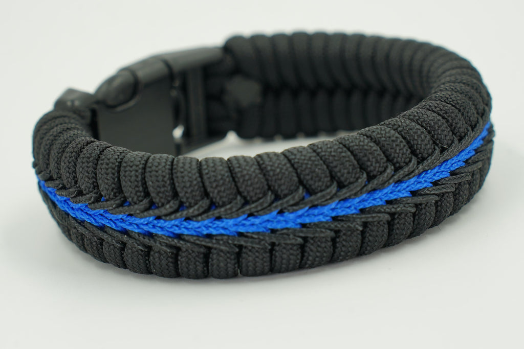 Thin Line Fishtail Woven Paracord Survival Bracelet Tactical