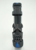 Deluxe Thin Blue Line Paracord Fishtail Bracelet with Back Up Handcuff Key