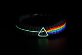 Dark Side of the Moon Wide Stitched Fishtail Paracord Bracelet (Limited Edition)
