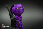 Deluxe Paracord Female Ninja Keyfob (Purple)
