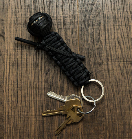 Wide Deluxe Paracord Ninja Keyfob (Choice of Color)