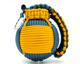Bug Out Frag Pro Duo Paracord Survival Kit (Goldenrod / Slate Blue)