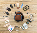 Bug Out Frag Pro Duo Paracord Survival Kit (Walnut / Slate Blue)