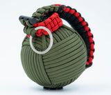 Bug Out Frag Pro Paracord Survival Kit (Olive Drab and Red)