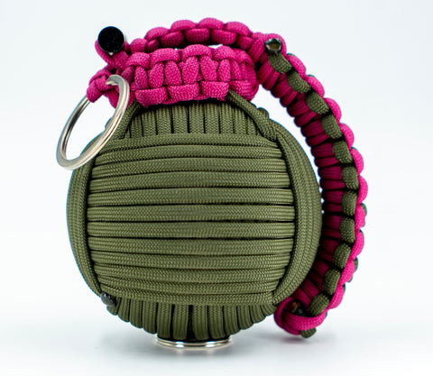 Bug Out Frag Pro Paracord Survival Kit (Olive Drab / Fuschia)
