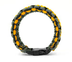 King Cobra Paracord Survival Bracelet (Goldenrod / Gray / Black)