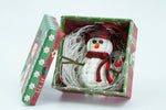 Handmade Paracord Snowman Christmas Ornament (Trapper)