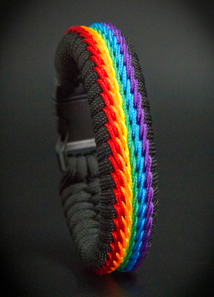 Thick rainbow online loom bracelets