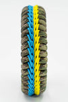 Wide Stitched Fishtail Paracord Bracelet (Ukraine Camo)