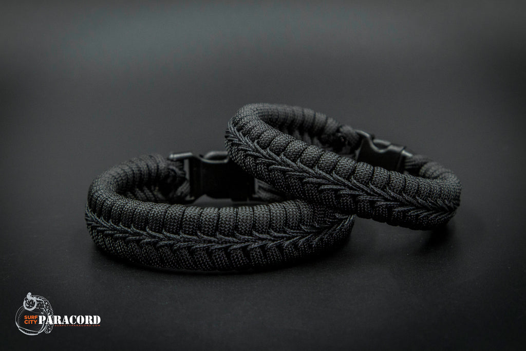 Wide Stitched Fishtail Paracord Bracelet (California Highway Patrol) – Surf  City Paracord, Inc., Paracord 