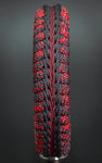 Wide Stitched Fishtail Paracord Bracelet (Red Hawk)