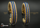 Slim Stitched Fishtail Paracord Bracelet (California Highway Patrol)
