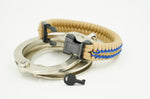 Deluxe CHP Paracord Fishtail Bracelet with Back Up Handcuff Key