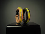 Wide Stitched Fishtail Paracord Bracelet (Turnout Gear)